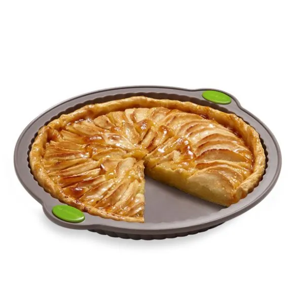 Rigiflex Moule à tarte cannelée en silicone structure acier 26 cm Mathon