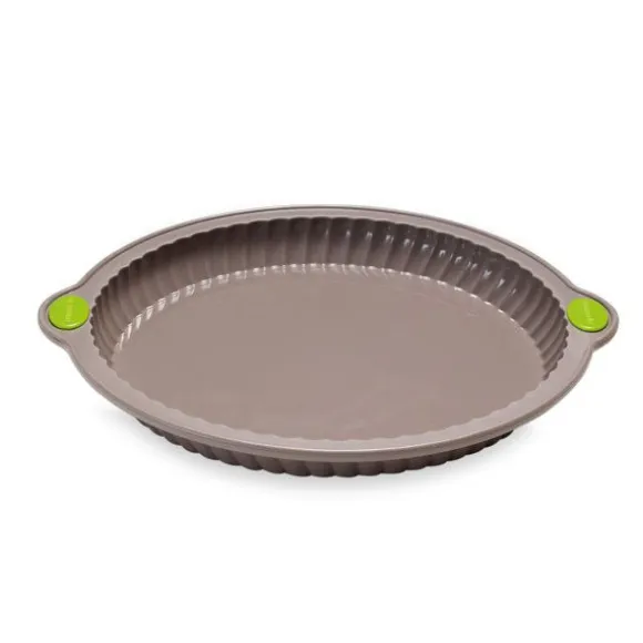 Rigiflex Moule à tarte cannelée en silicone structure acier 26 cm Mathon