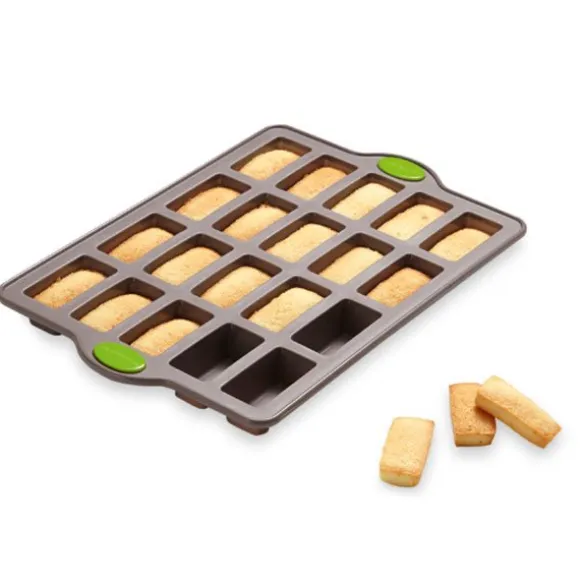Rigiflex Plaque 20 mini financiers en silicone structure acier Mathon