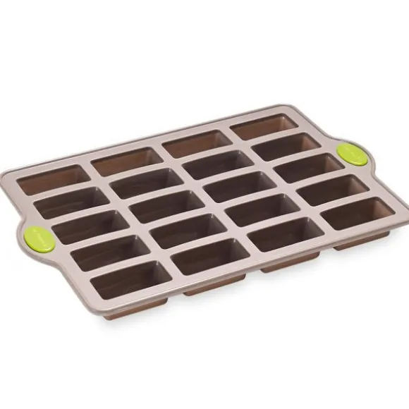 Rigiflex Plaque 20 mini financiers en silicone structure acier Mathon