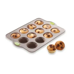 Rigiflex Plaque 12 muffins en silicone structure acier Mathon