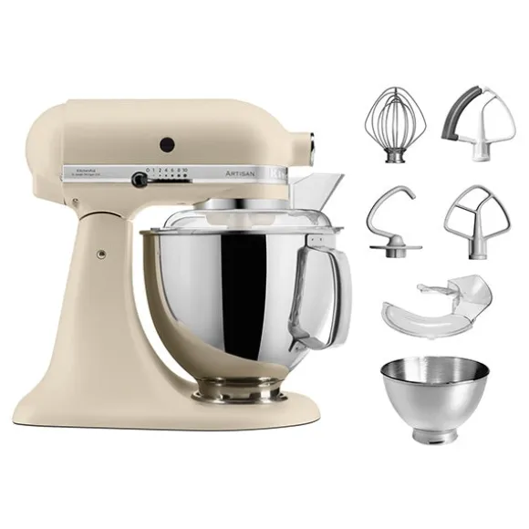 Robot artisan crème 5KSM175PS avec accessoires supplémentaires Kitchenaid