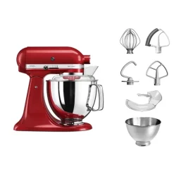 Robot artisan Rouge Empire 5KSM175PS avec accessoires supplémentaires Kitchenaid