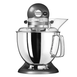 Robot pâtissier Artisan tête inclinable 4,8 L 300 W gris étain 5KSM175PSEMS + accessoires Kitchenaid