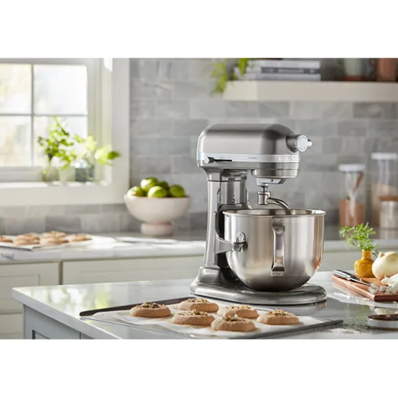 Robot pâtissier multifonction Artisan à bol relevable 5,6 L gris argent 5KSM60SPXECU Kitchenaid