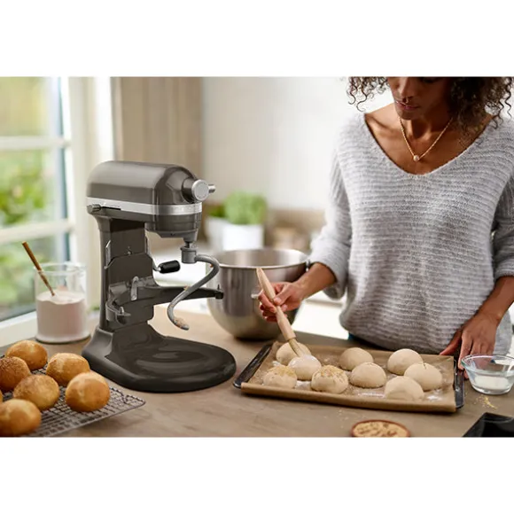 Robot pâtissier multifonction Artisan à bol relevable 5,6 L gris argent 5KSM60SPXECU Kitchenaid