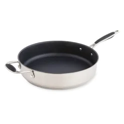 Sauteuse antiadhérente inox avec contre-poignée Excell’Inox 28 cm Mathon