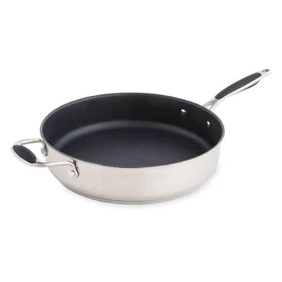 Sauteuse antiadhérente inox avec contre-poignée Excell’Inox 28 cm Mathon