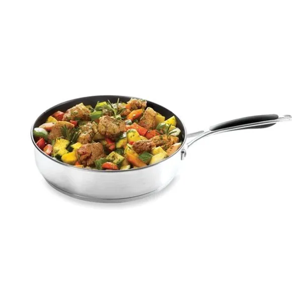 Sauteuse antiadhérente inox Excell'Inox 24 cm Mathon