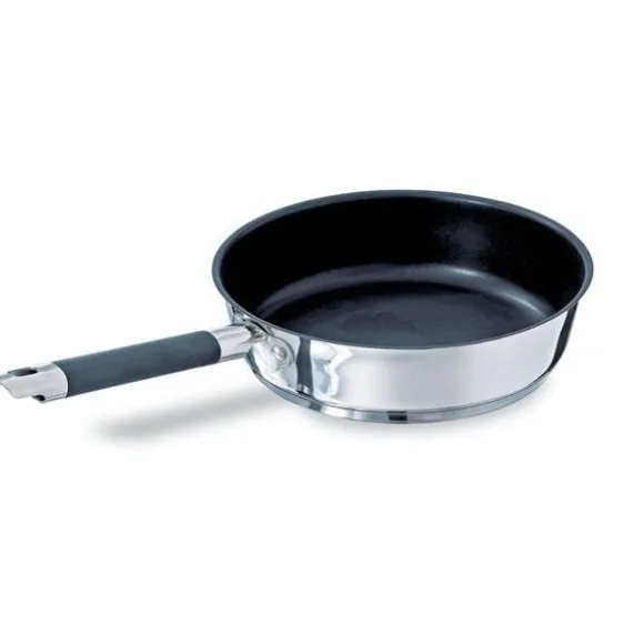 Sauteuse antiadhésive inox et couvercle Rapid Cook 24 cm Mathon