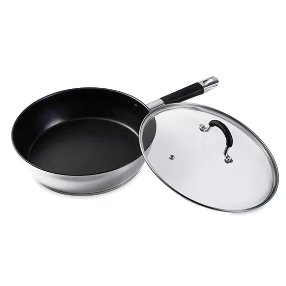Sauteuse antiadhésive inox et couvercle Rapid Cook 28 cm Mathon