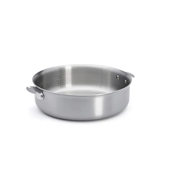 Sauteuse droite tout inox Alchimy Loqy sans manche 28 cm De Buyer