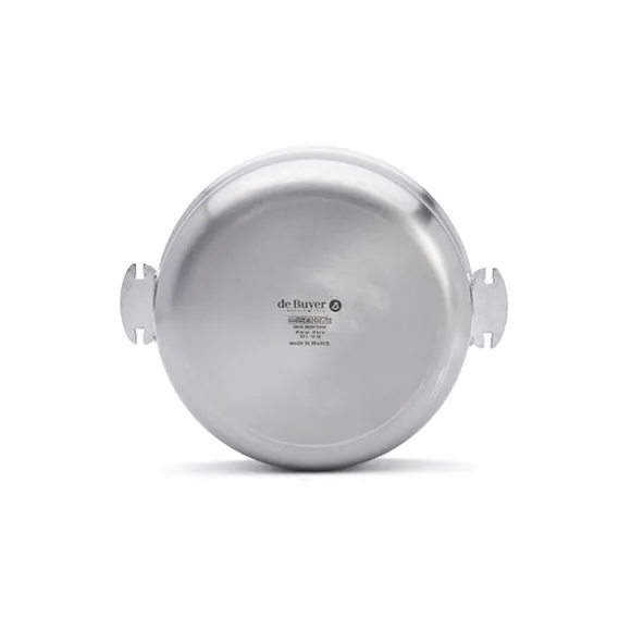 Sauteuse droite tout inox Alchimy Loqy sans manche 24 cm De Buyer