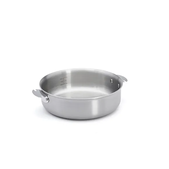 Sauteuse droite tout inox Alchimy Loqy sans manche 24 cm De Buyer