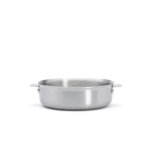 Sauteuse droite tout inox Alchimy Loqy sans manche 24 cm De Buyer
