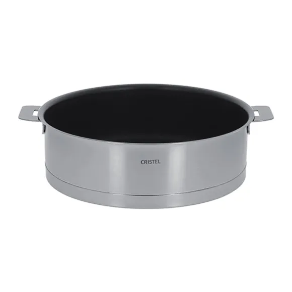 Sauteuse inox antiadhérente Strate sans manche 24 cm Cristel