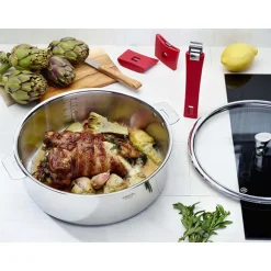 Sauteuse multiply tout inox Casteline sans manche 28 cm Cristel