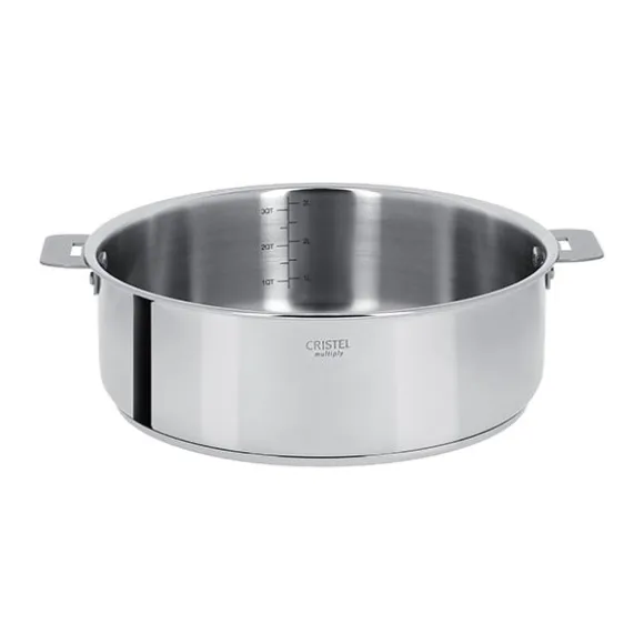 Sauteuse multiply tout inox Casteline sans manche 28 cm Cristel