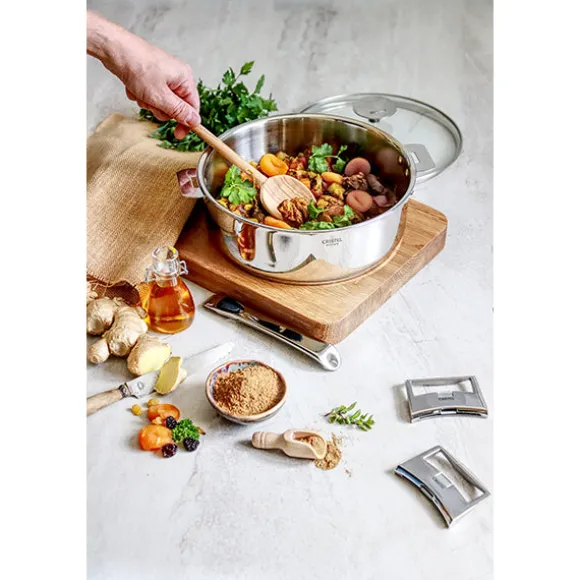 Sauteuse multiply tout inox Casteline sans manche 24 cm Cristel