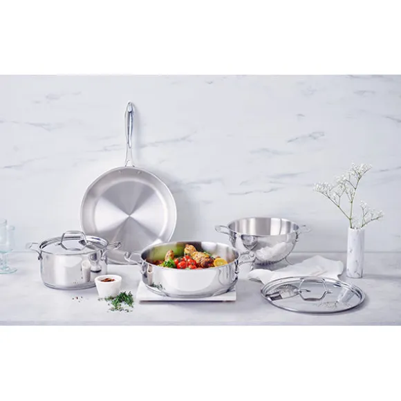 Sauteuse tout inox Chef 28 cm et couvercle Beka