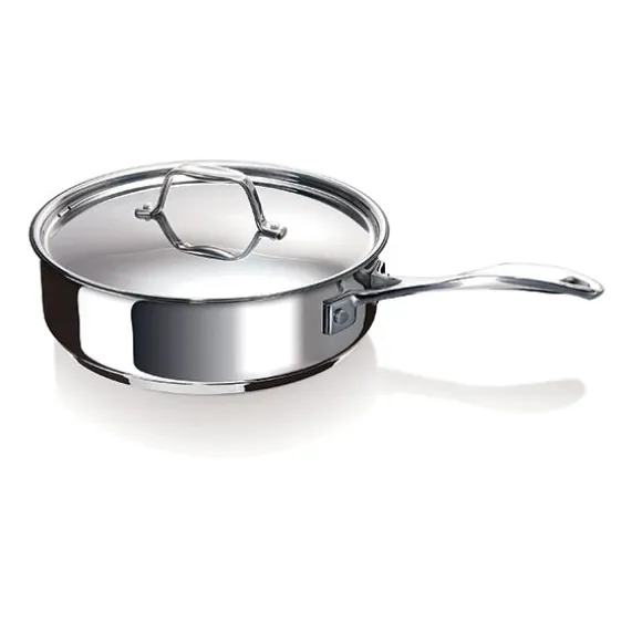 Sauteuse tout inox Chef 24 cm et couvercle Beka