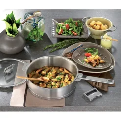 Sauteuse tout inox Strate sans manche 24 cm Cristel