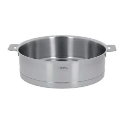 Sauteuse tout inox Strate sans manche 24 cm Cristel