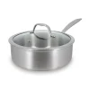 Sauteuse tout inox Triply 24 cm et couvercle en verre Menastyl