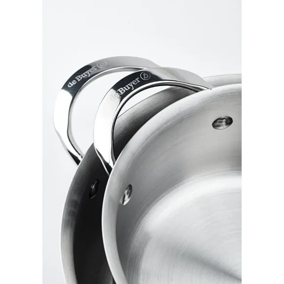 Sautoir droit tout inox Alchimy 24 cm De Buyer