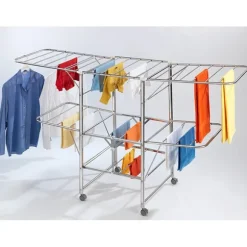 Séchoir à linge acier Mobile Wenko by Maximex
