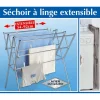 Séchoir à linge extensible en acier inoxydable Wenko by Maximex