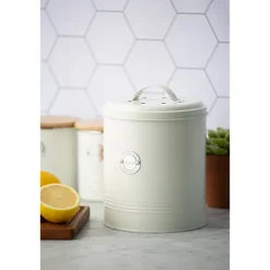 Seau à compost 2,5 L Blanc cassé Typhoon