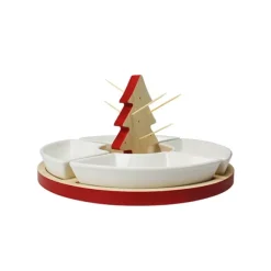 Service apéritif de Noël 4 coupelles Ard'Time