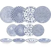 Service d'assiettes Armonia Bleu 12 pièces Ibili