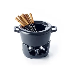 Service à fondue en fonte émaillée 8 personnes Nori 2 L noir Beka