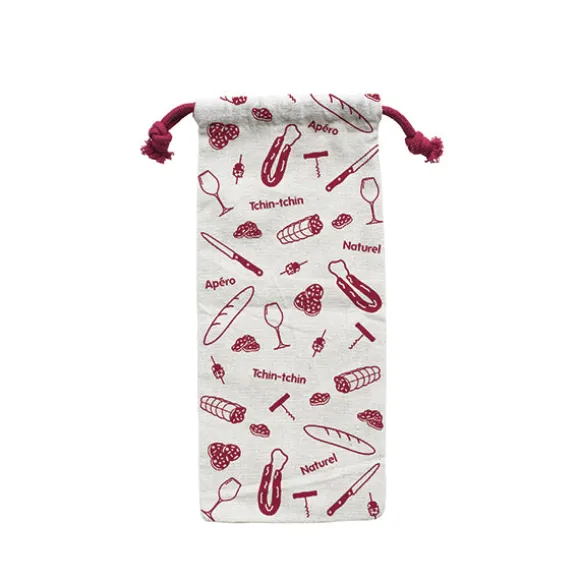 Set apéritif planche, couteau et sac Pebbly