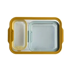 Set 3 boîtes en verre avec couvercles 560, 1370 et 3850 ml compatibles micro-ondes Pebbly