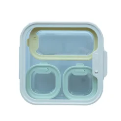 Set 4 boîtes en verre avec couvercles 240, 560 et 2900 ml compatibles micro-ondes Pebbly