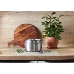 Set 2 casseroles inox Alchimy Loqy 16 et 20 cm et poignée amovible De Buyer