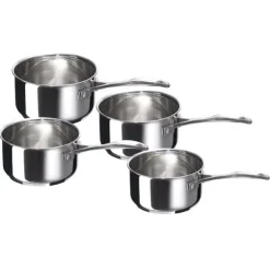 Set 4 casseroles inox Chef 14, 16, 18 et 20 cm Beka
