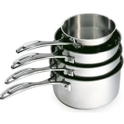 Set 4 casseroles inox Chef 14, 16, 18 et 20 cm Beka