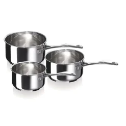 Set 3 casseroles inox Chef 16, 18 et 20 cm Beka