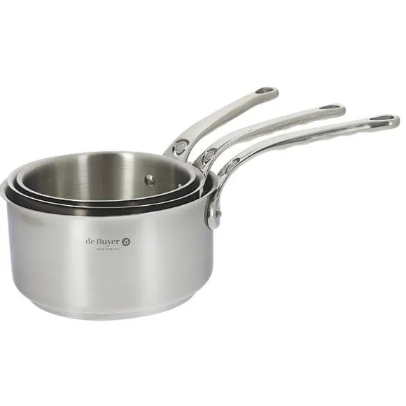 Set 3 casseroles inox Milady 16, 18 et 20 cm De Buyer