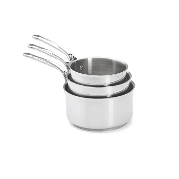 Set 3 casseroles inox Milady 16, 18 et 20 cm De Buyer