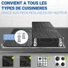 Set 2 couvre-plaques protection en verre motifs Ardoise Wenko by Maximex