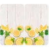 Set 2 couvre-plaques protection motif Citrons Wenko by Maximex
