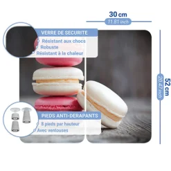 Set 2 couvre-plaques protection motif Macarons Wenko by Maximex