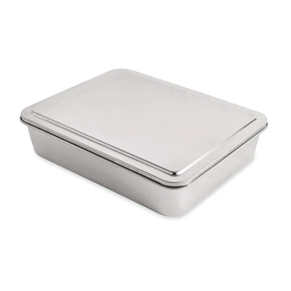 Set de 5 bacs de préparation culinaire en inox Mathon