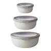 Set de 3 bols Cirqula Nordic white 350ml, 750ml, 1250ml Mepal