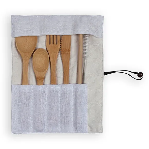 Set de couverts en bambou Livoo